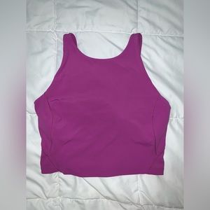 Purple Lululemon workout crop top size 10